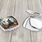 Edge Collections - 2.75" X 3" - Multicolor - Witch Spooky Halloween Compact Mirror Silvertone Decorative Travel Makeup Mirror - Pocket Handheld - 2 Piece